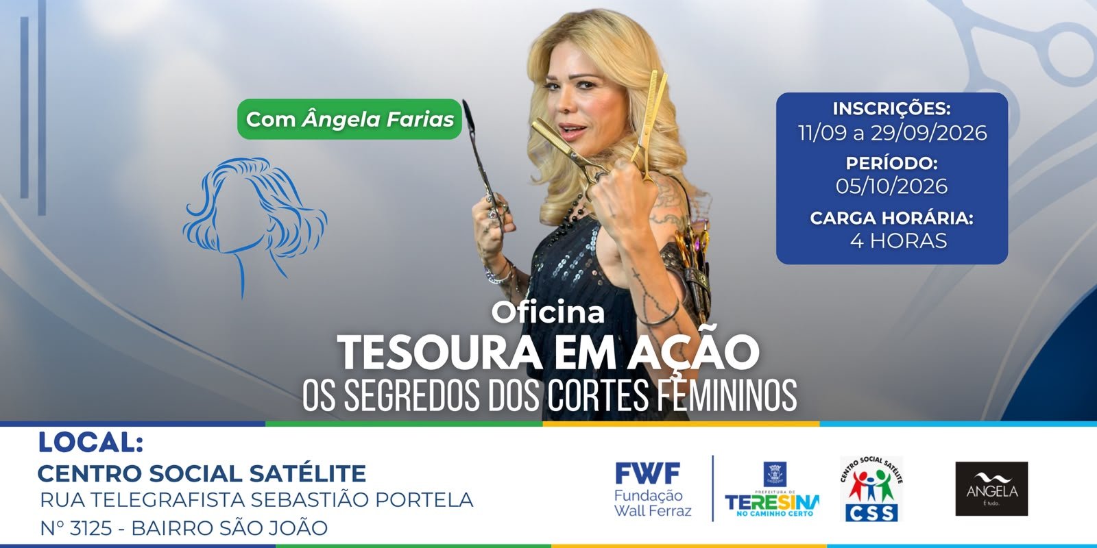 Oficina Tesoura em Ação: Os Segredos dos Cortes Femininos